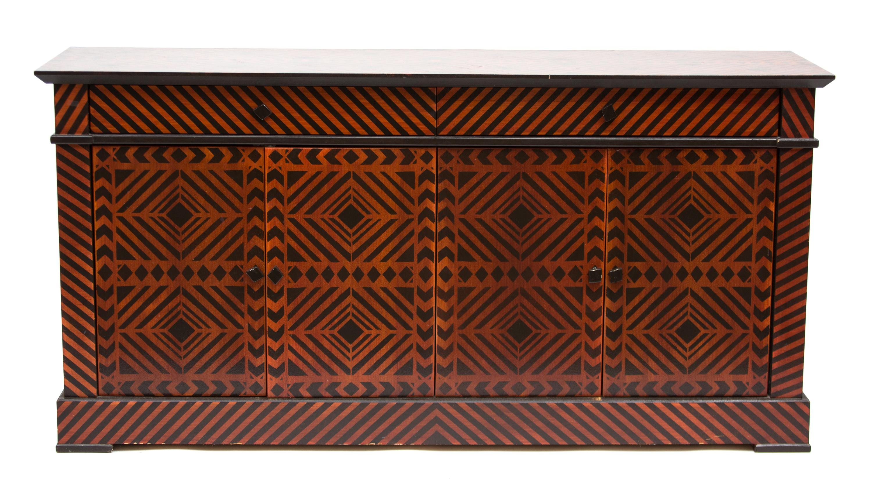 A Modern Painted Wood Sideboard Height 36 x width 72 x depth 20 inches. — 20TH CENTURY