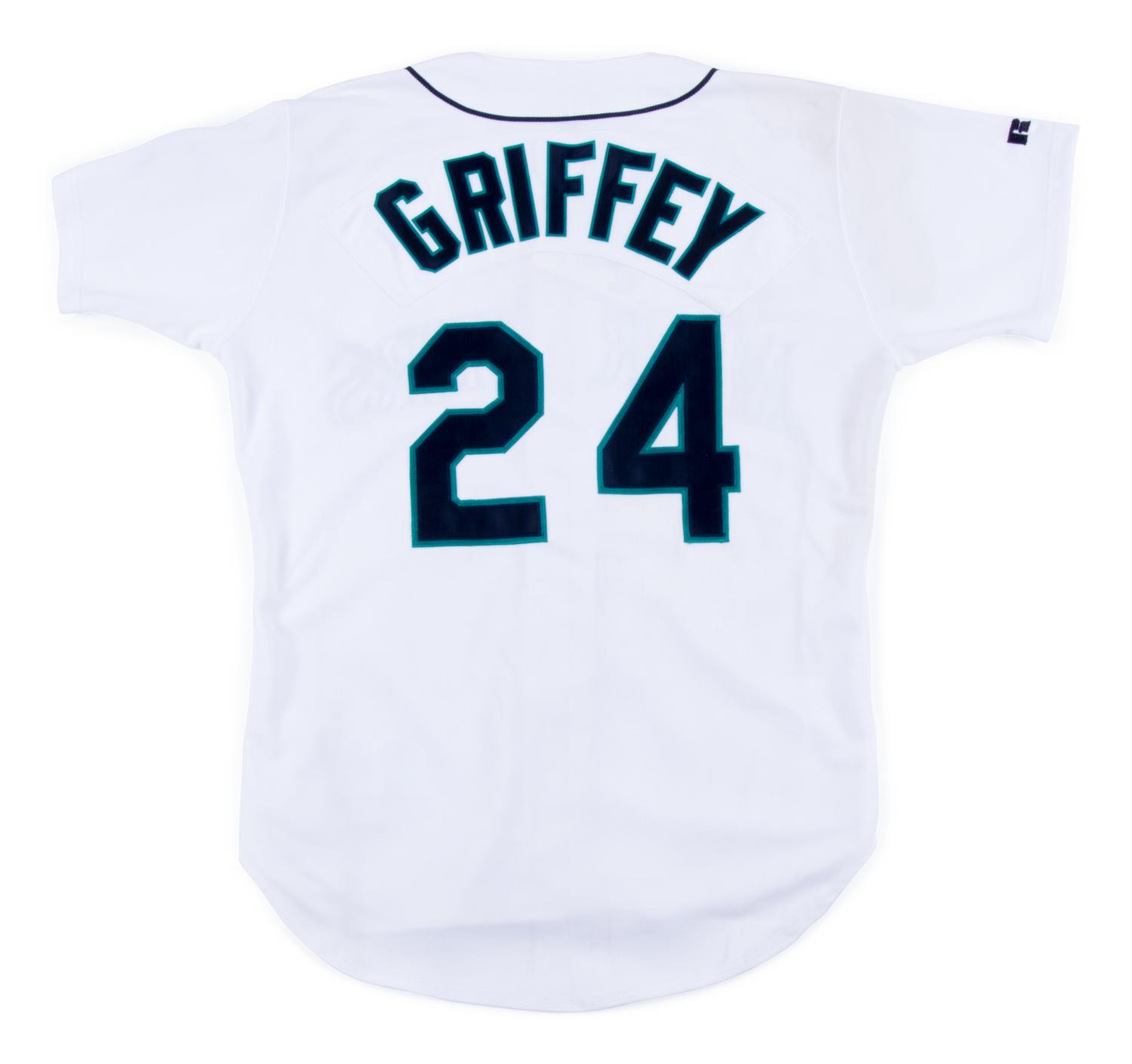 A Ken Griffey Jr. Signed Seattle Mariners Jersey (Russell Athletic),