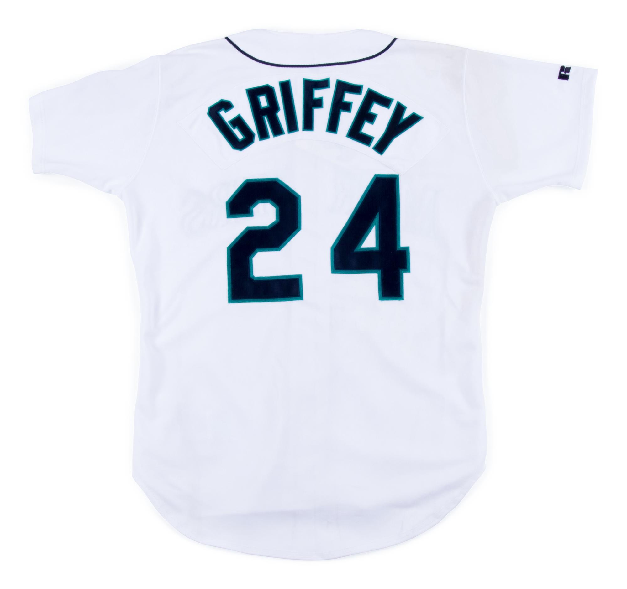 A Ken Griffey Jr. Signed Seattle Mariners Jersey (Russell Athletic),