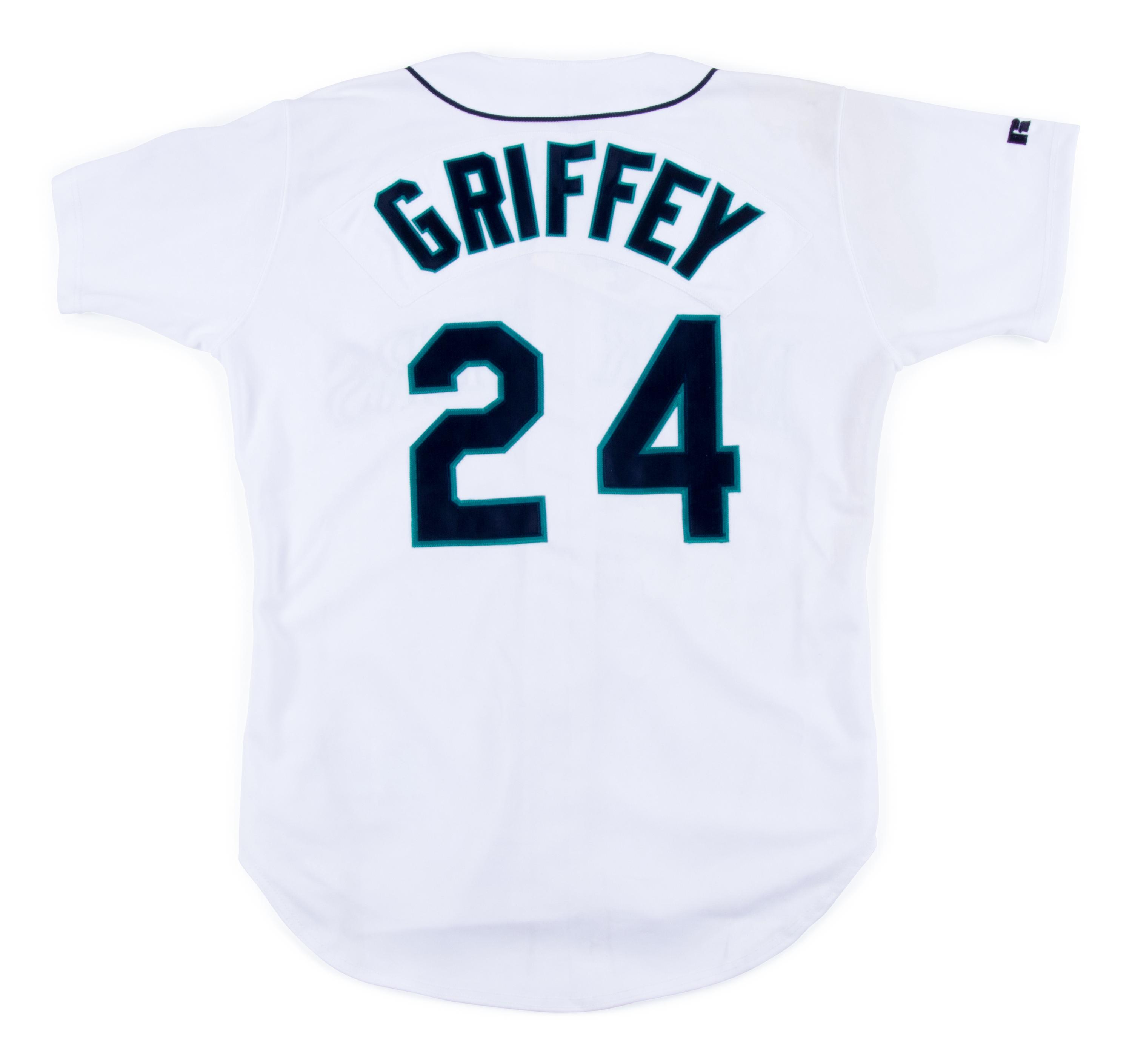 A Ken Griffey Jr. Signed Seattle Mariners Jersey (Russell Athletic),