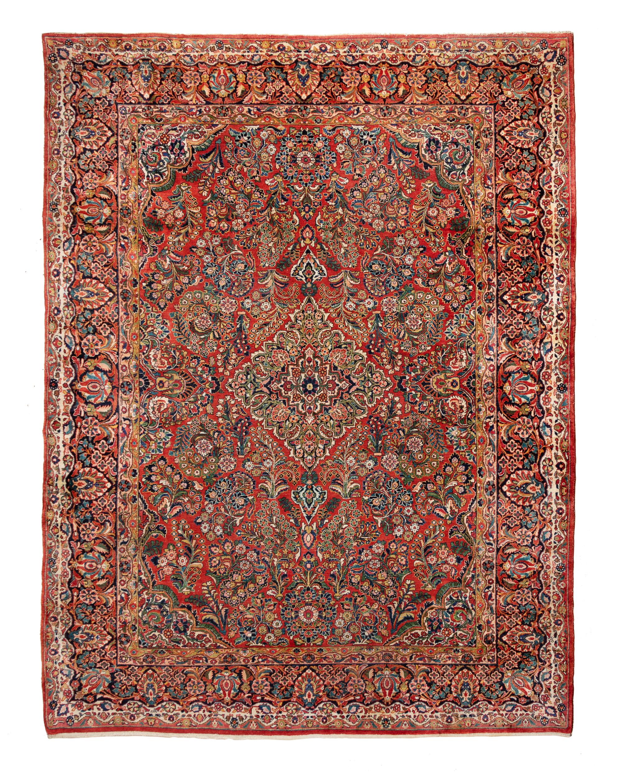 A Kirman Wool Rug