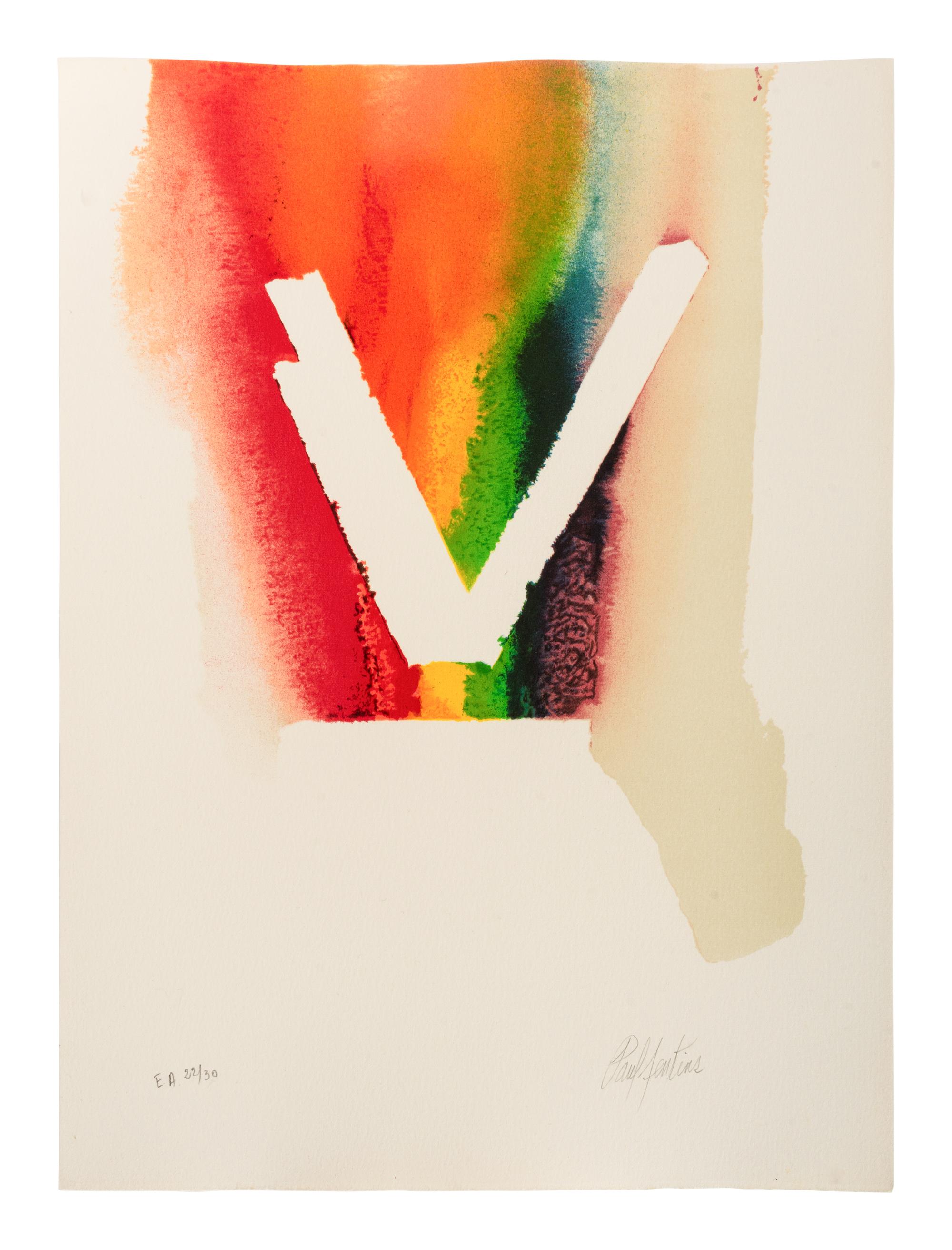 La Couleur Est Un Chemin (complete portfolio of four prints with five pages of text in French) , 1986