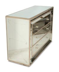 A Modernist Mirrored Commode, Possibly by Nancy Corzine