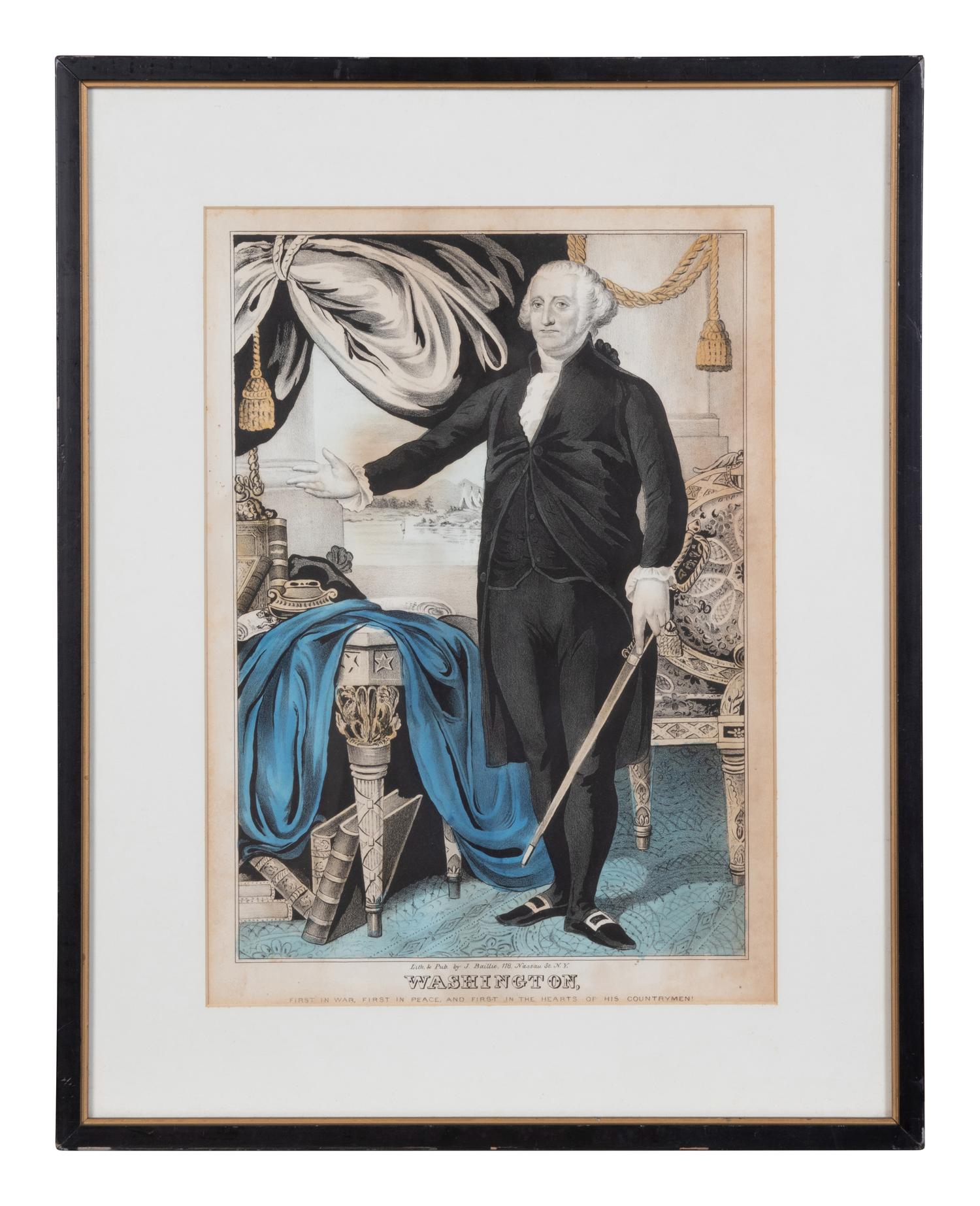 Washington, First in War, First in Peace, and First in the Hearts of His Countrymen — circa 1850