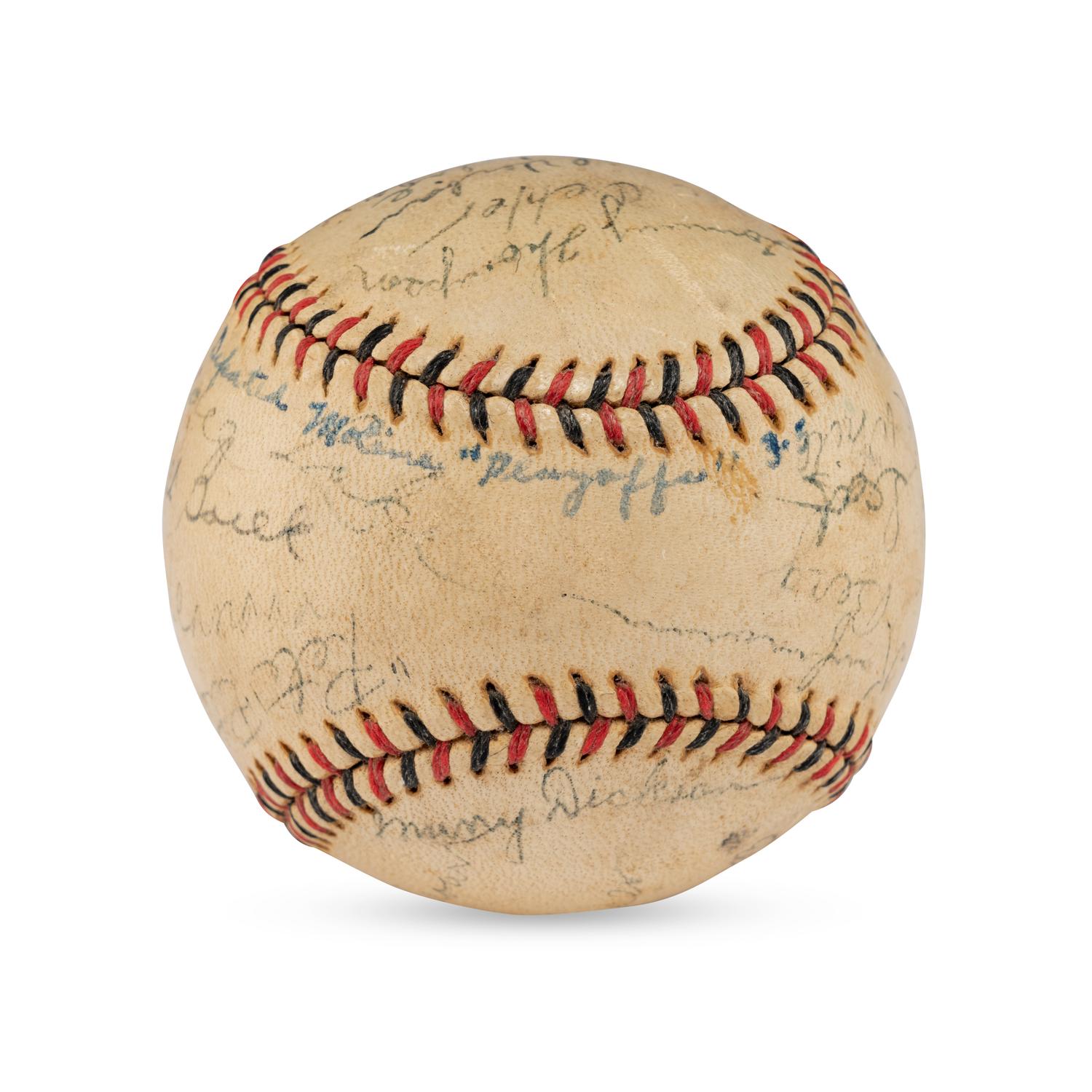 A 1938 Decatur Commodores Team Signed Autograph Baseball