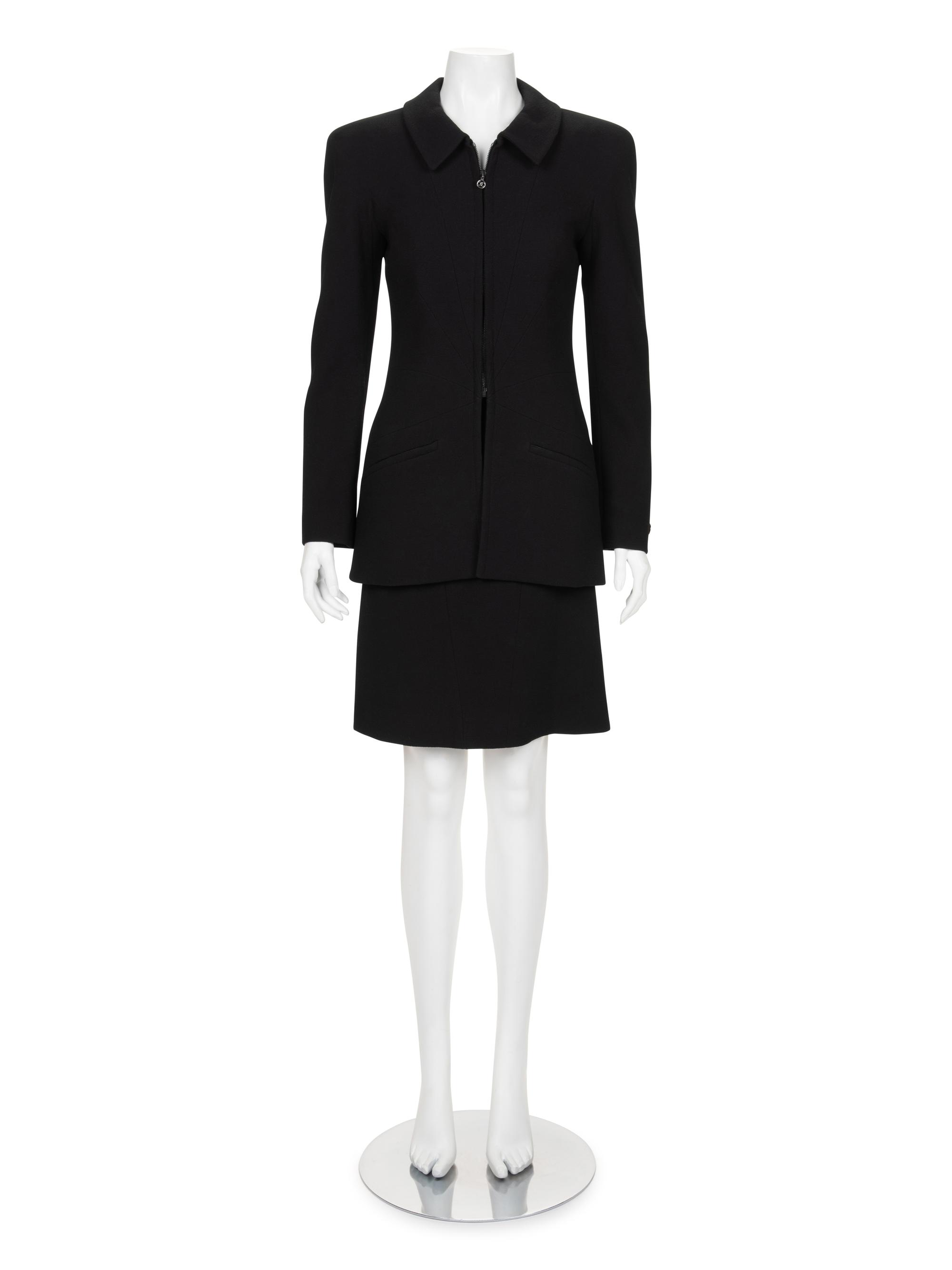 Chanel Wool Two-Piece Skirt Ensemble, Fall 1997