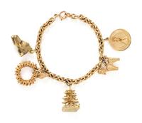 YELLOW GOLD CHARM BRACELET