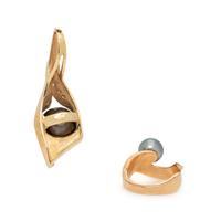 COLLECTION OF CULTURED TAHITIAN PEARL AND DIAMOND JEWELRY