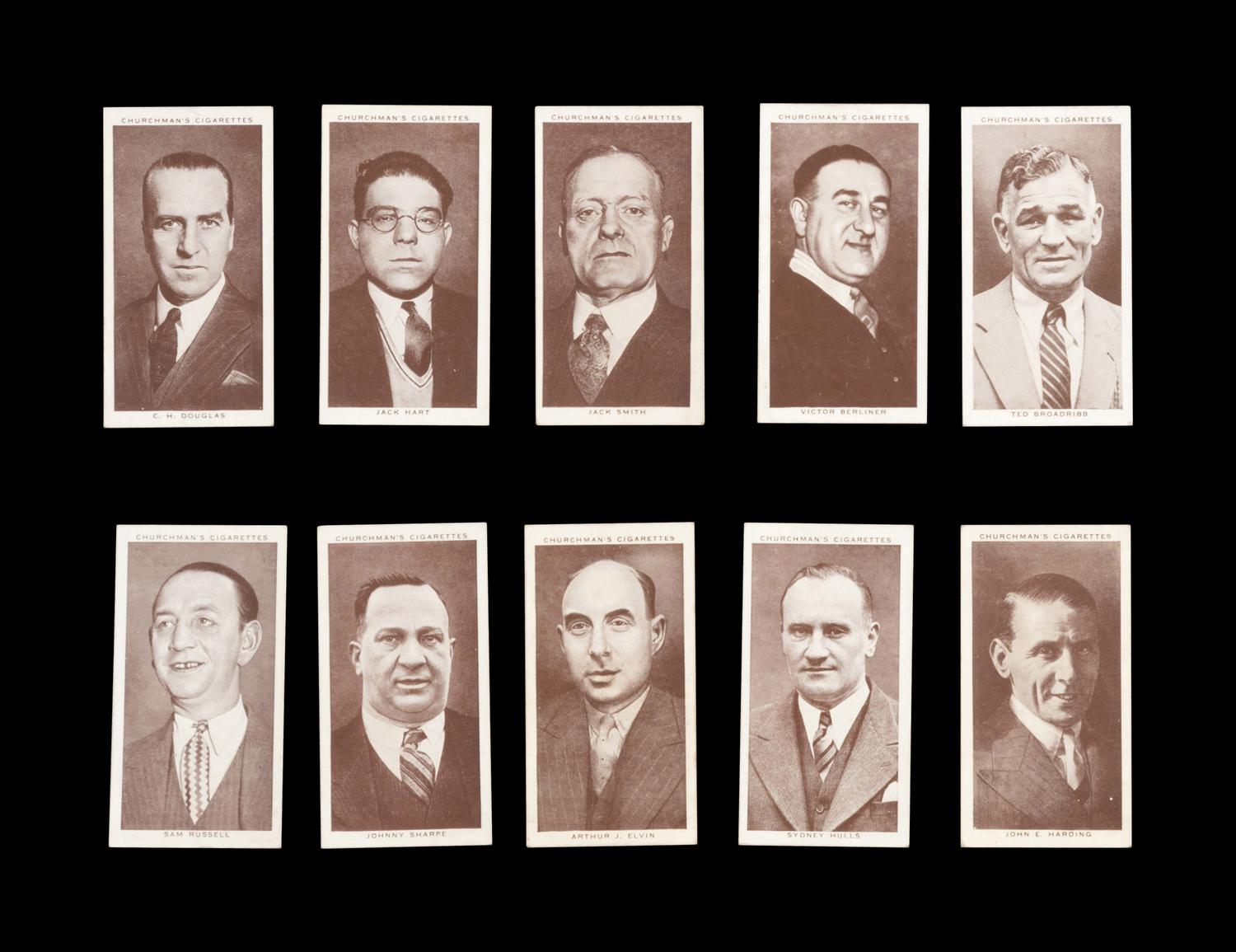A Complete Set of 50 1938 Churchman Boxing Personalities Cards,