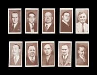 A Complete Set of 50 1938 Churchman Boxing Personalities Cards,