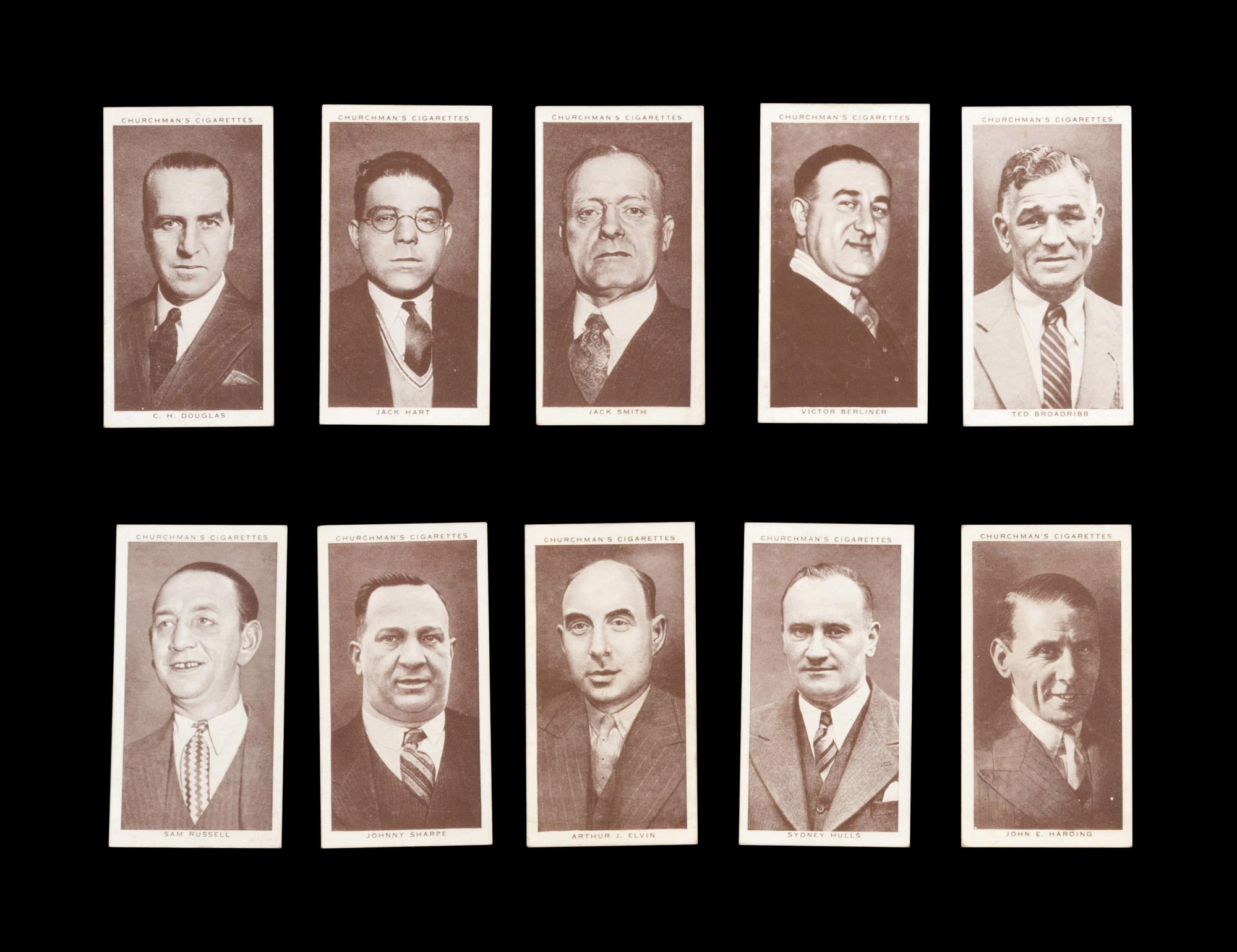 A Complete Set of 50 1938 Churchman Boxing Personalities Cards,