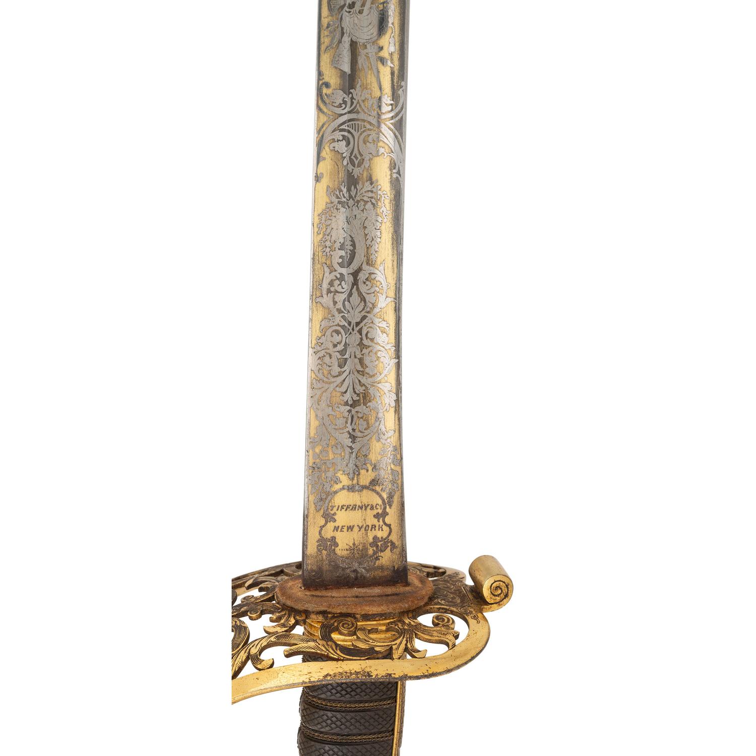 Tiffany British Pattern 1854 Cavalry Officers Presentation Saber of Major (later General) Alfred Duffie - Captured by Mosby