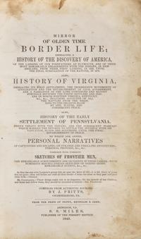 [Americana] Pritts, J. Incidents of Border Life, Illustrative of the Times and Condition of the First Settlements in Parts of the Middle and Western States...