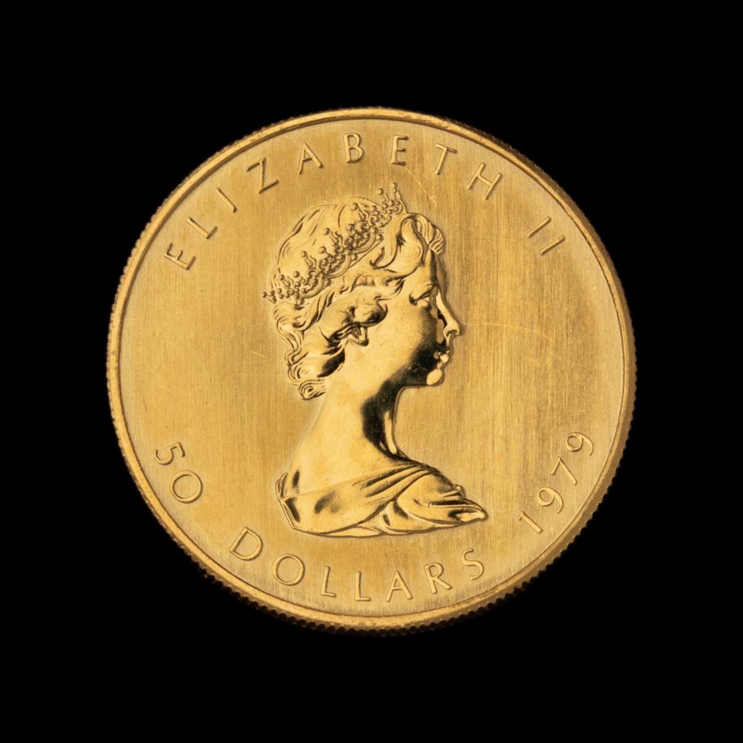 [CANADA] A 1979 Maple Lea f $50 1 oz. Gold Coin