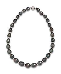 CULTURED PEARL AND DIAMOND NECKLACE