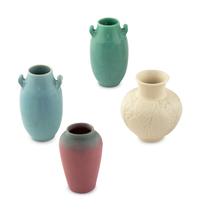 Group of Seven Vases with Two Muncie Vases.