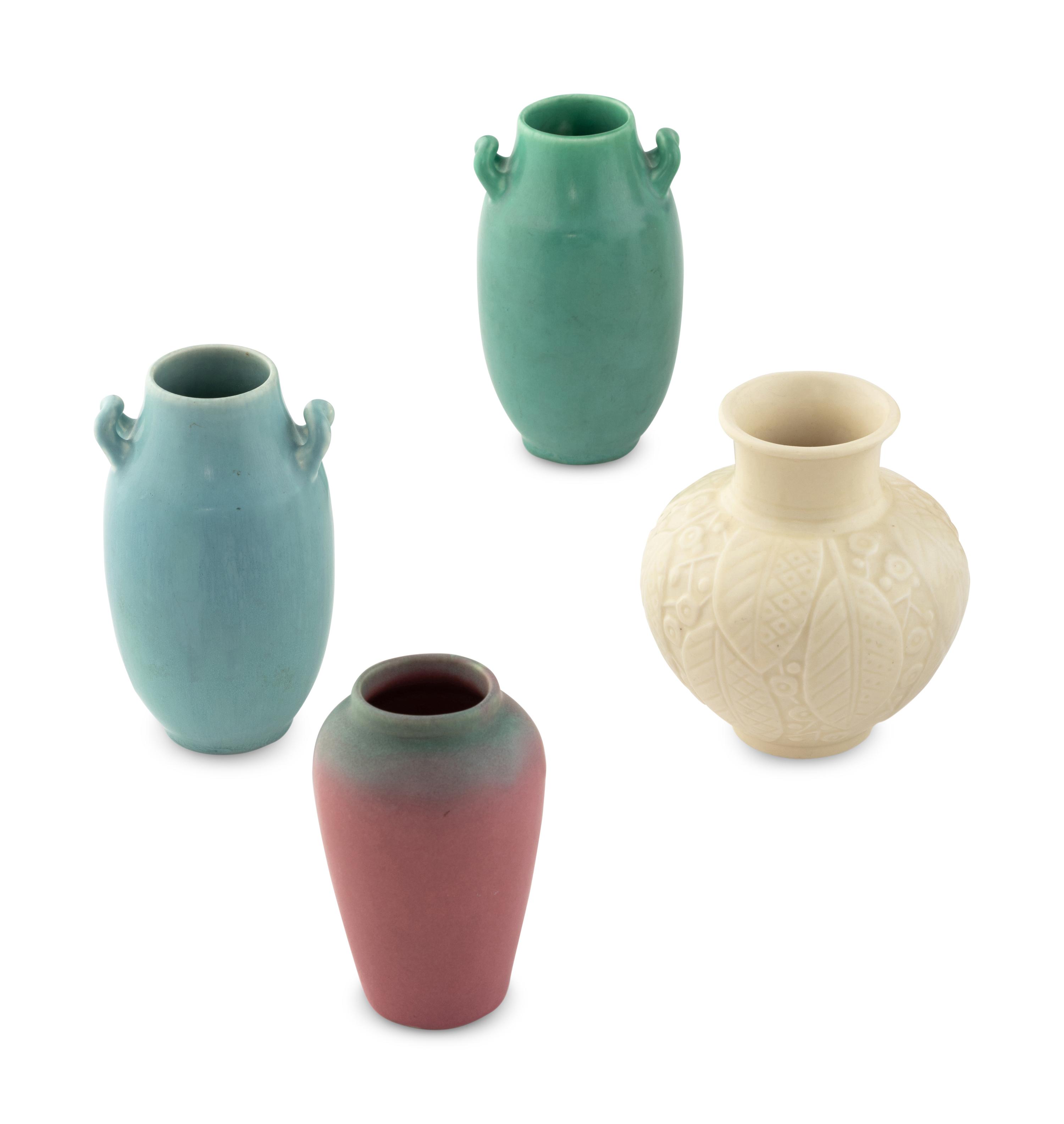Group of Seven Vases with Two Muncie Vases.