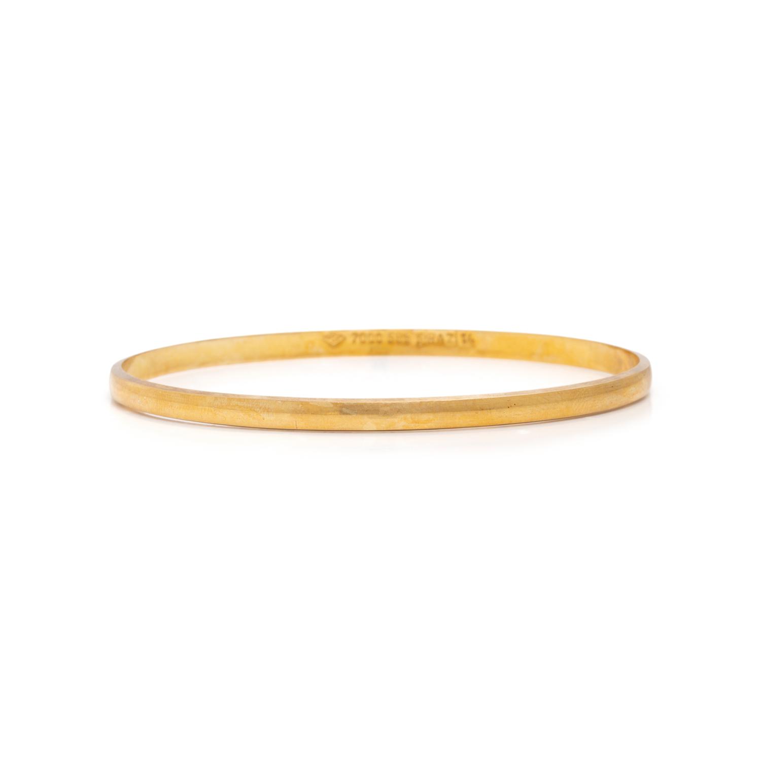 Collection of Yellow Gold Bangle Bracelets