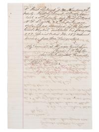 [BUFFALO SOLDIERS]. Special Orders commanding officers of the 24th Infantry to serve as general court martial detail, San Antonio, Texas, 29 August 1874.