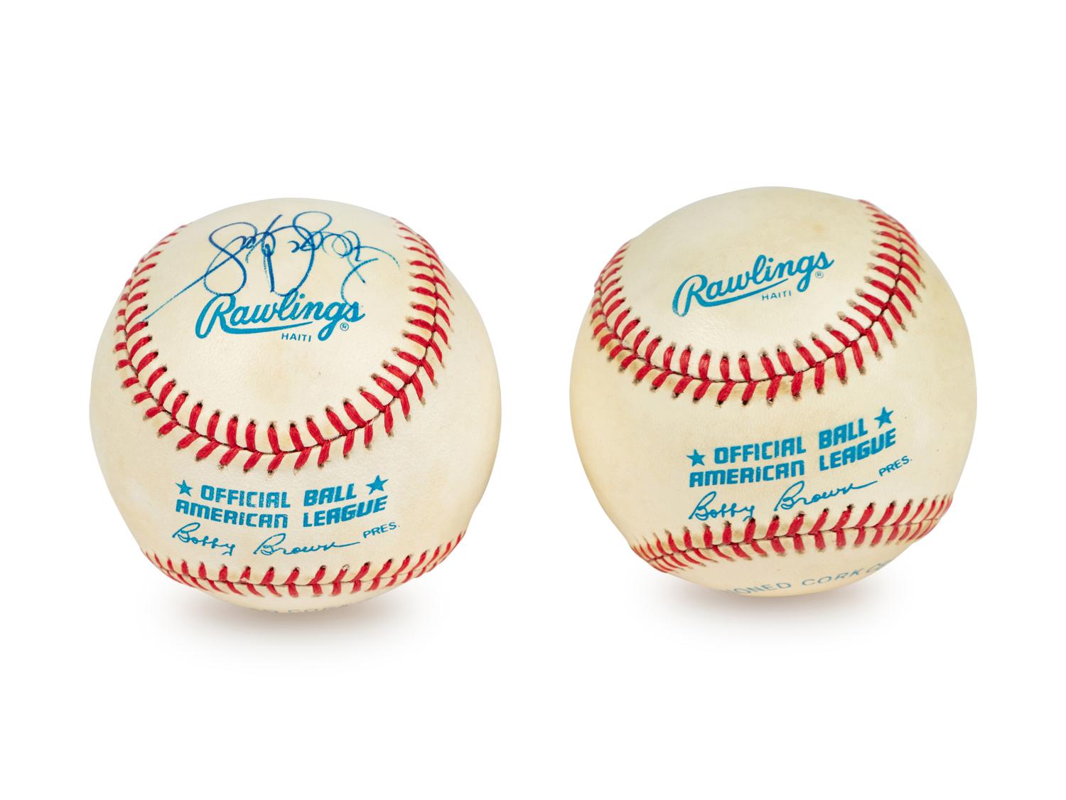 A Group of Roger Clemens and Wade Boggs Signed Autograph Baseballs (Beckett Authentication Services BAS Certified),