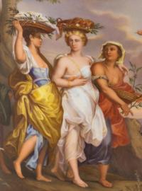 A Vienna Porcelain Urn