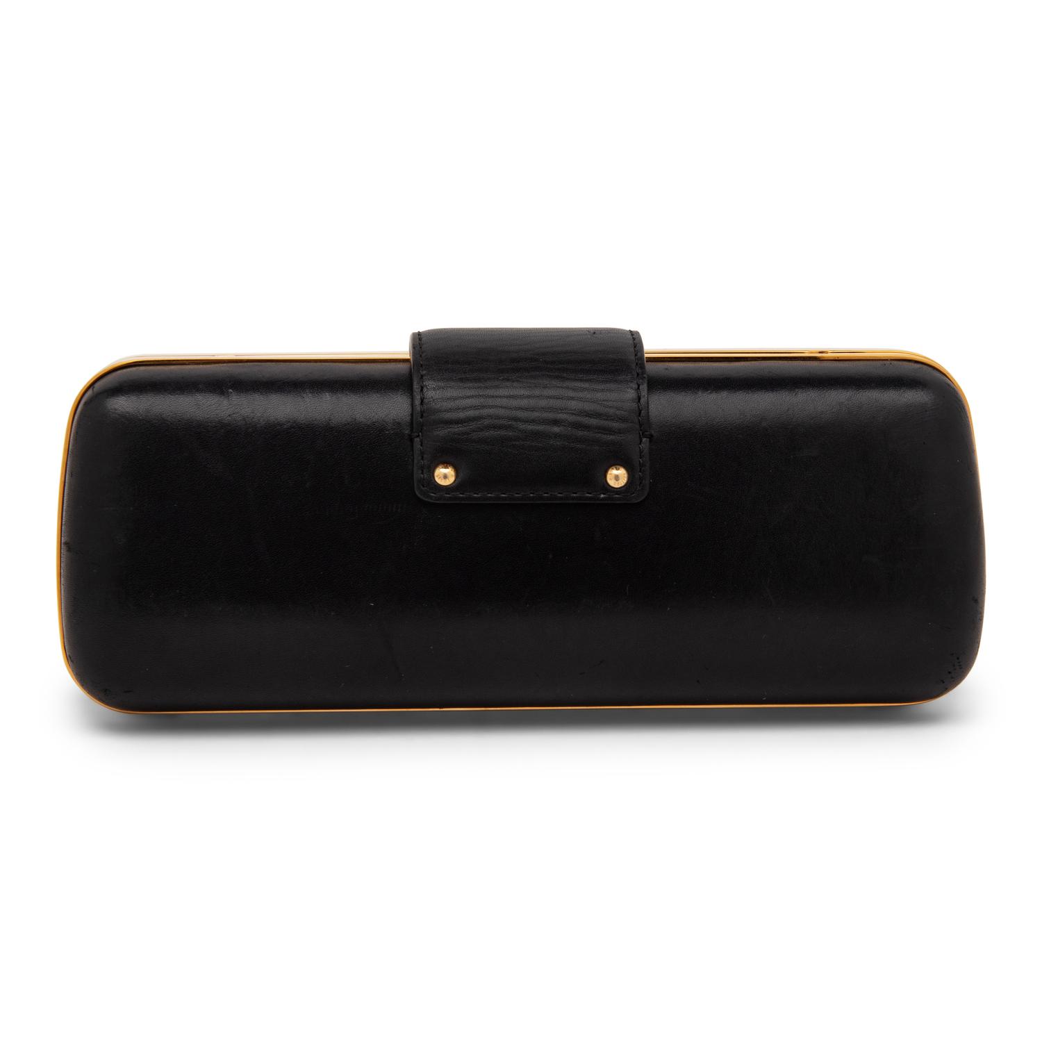 Louis Vuitton, Minaudiere Tresor Leather Clutch