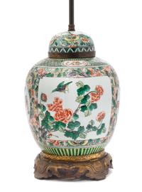 Two Porcelain Vases Height of taller 25 3/4 inches overall.