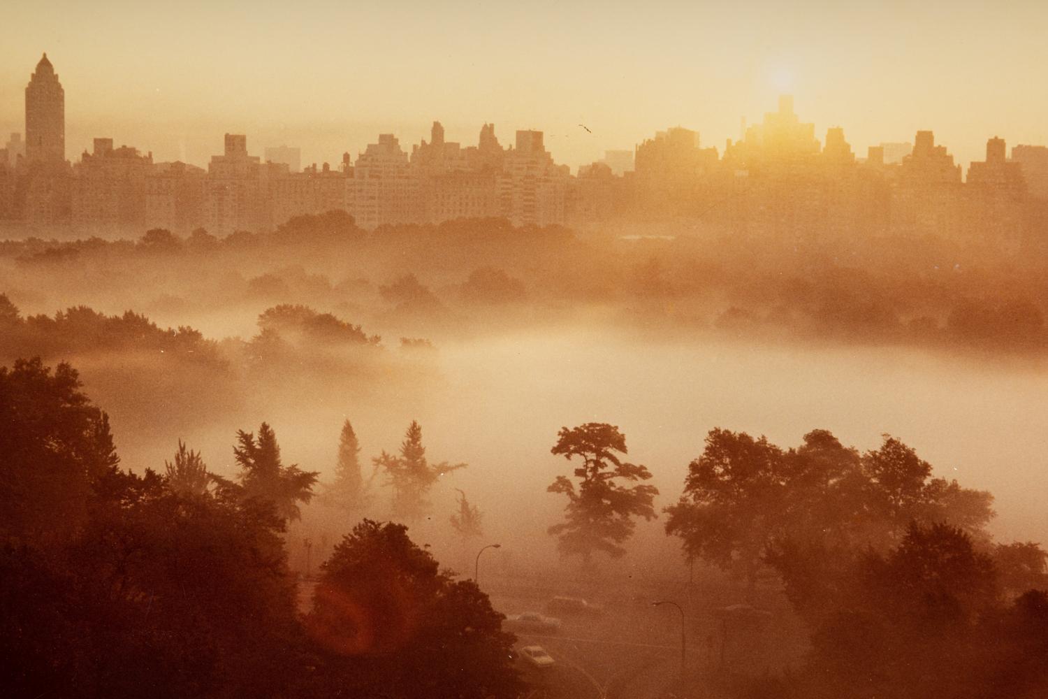 Ruth Orkin (1921-1985) Mist over Sheep Meadow, Central Park, NYC, 1971