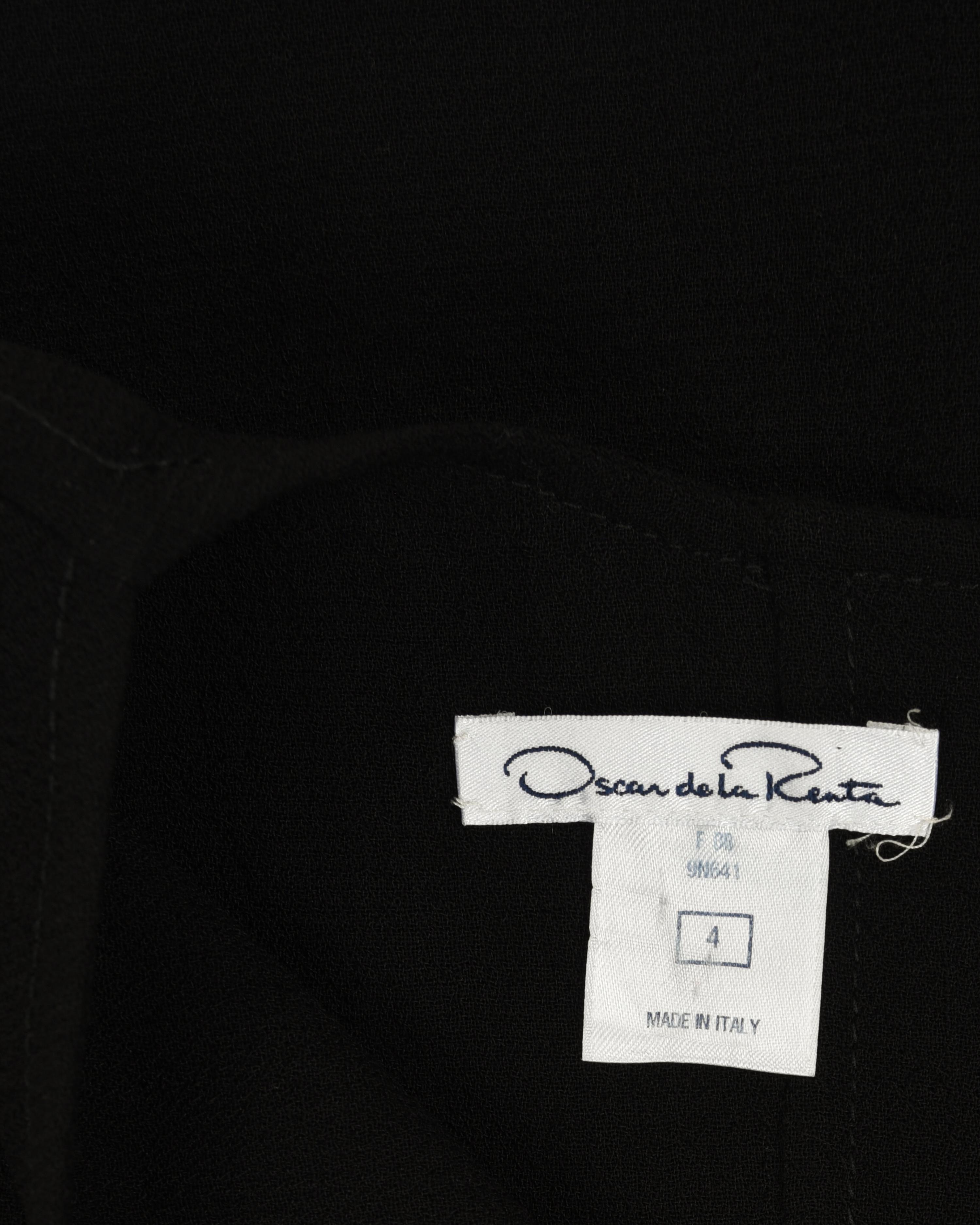 Four Designer Dresses: Two Oscar de la Renta, One Balenciaga, and One Christian Dior, 2000s