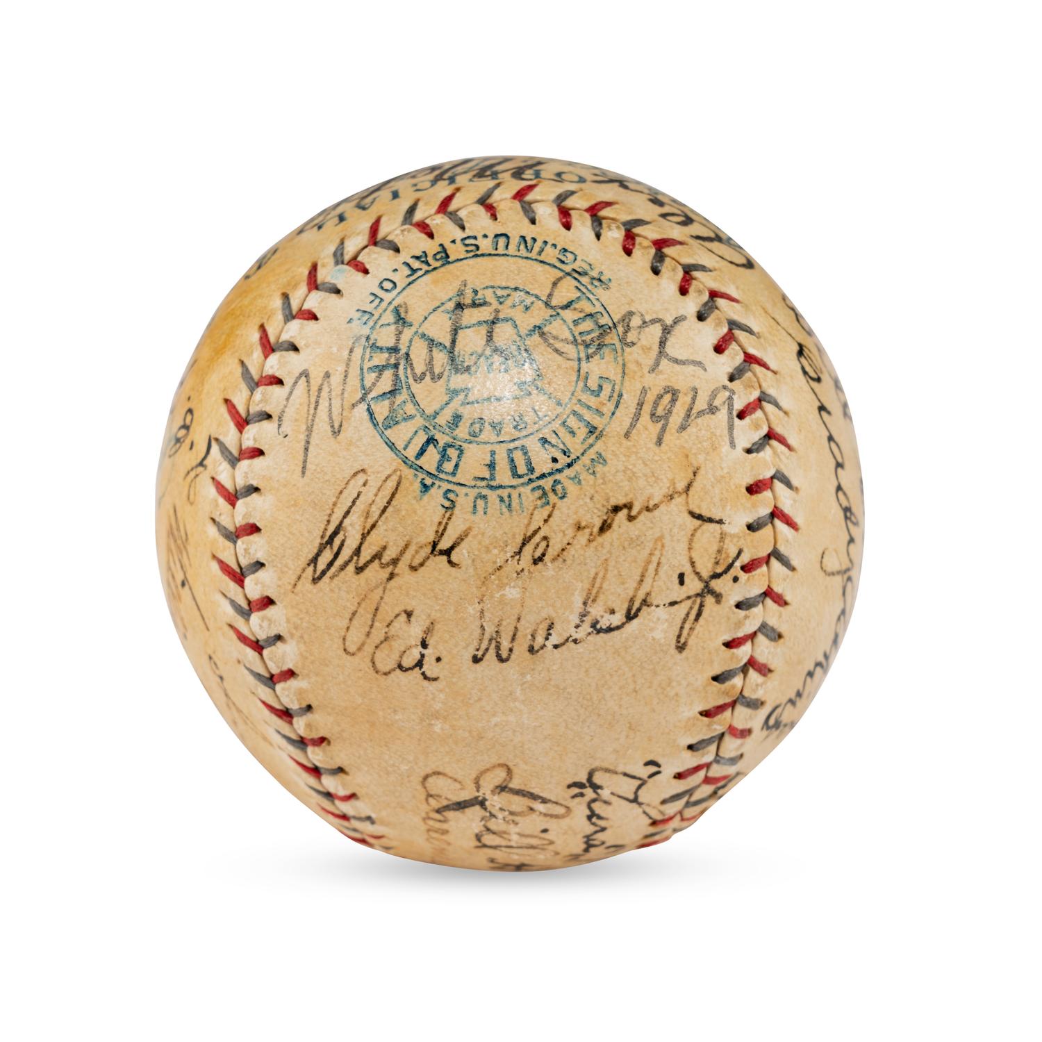 A 1929 Chicago White Sox Team Signed Autograph Baseball (Beckett Authentication Services)