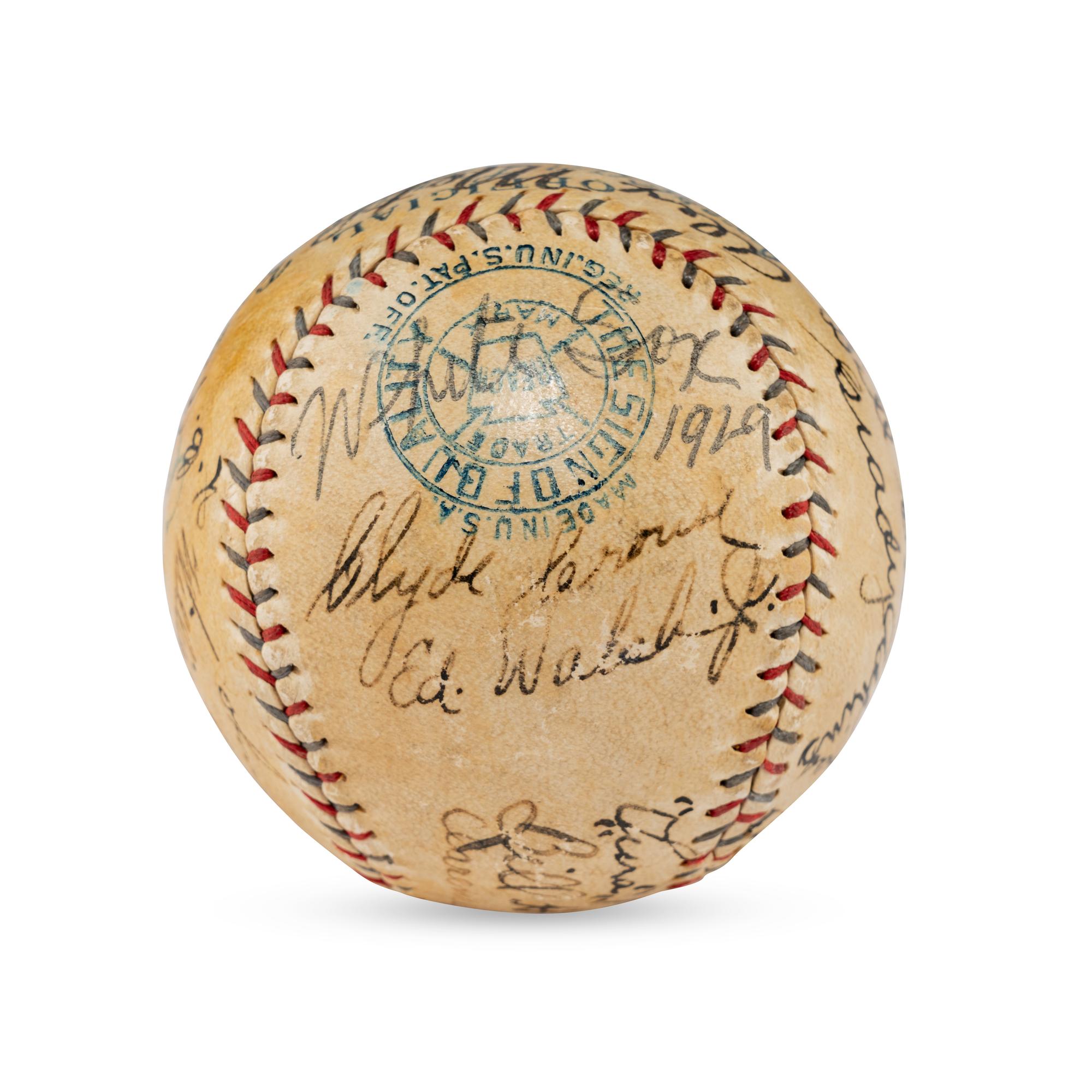 A 1929 Chicago White Sox Team Signed Autograph Baseball (Beckett Authentication Services)