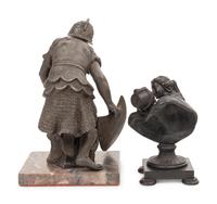 Two Continental Metal Figures