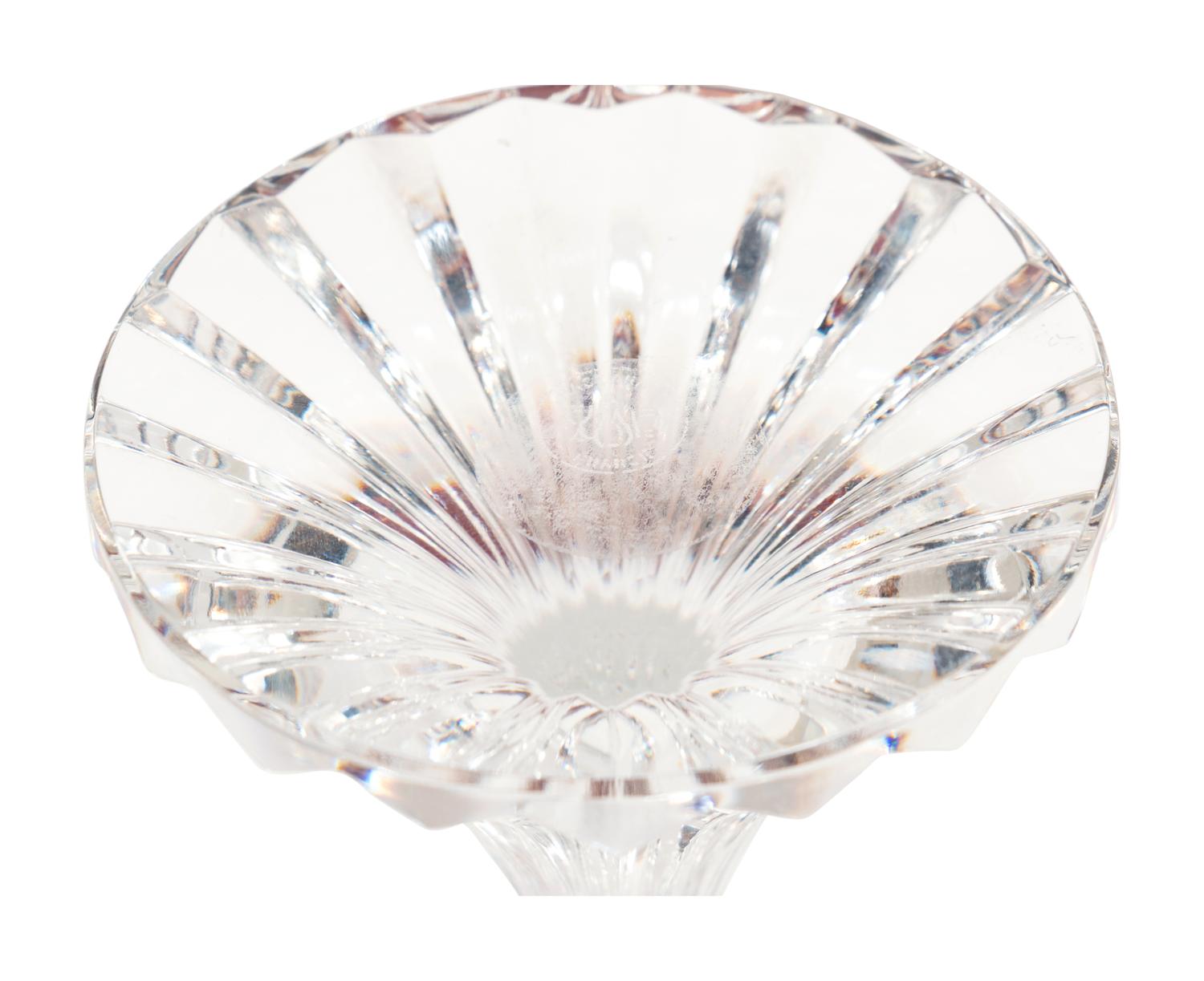 A Set of Seven Baccarat Champagne Flutes