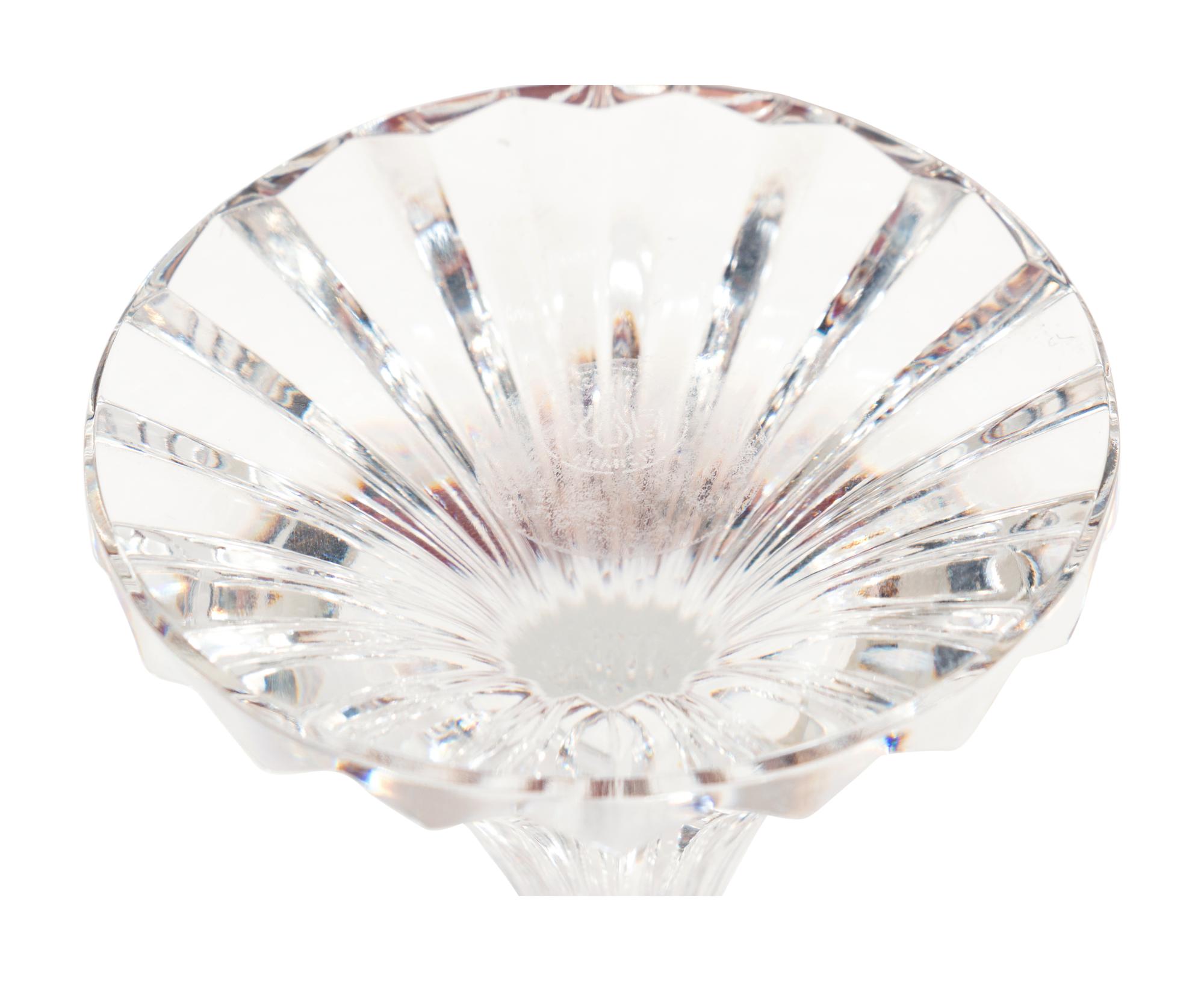 A Set of Seven Baccarat Champagne Flutes