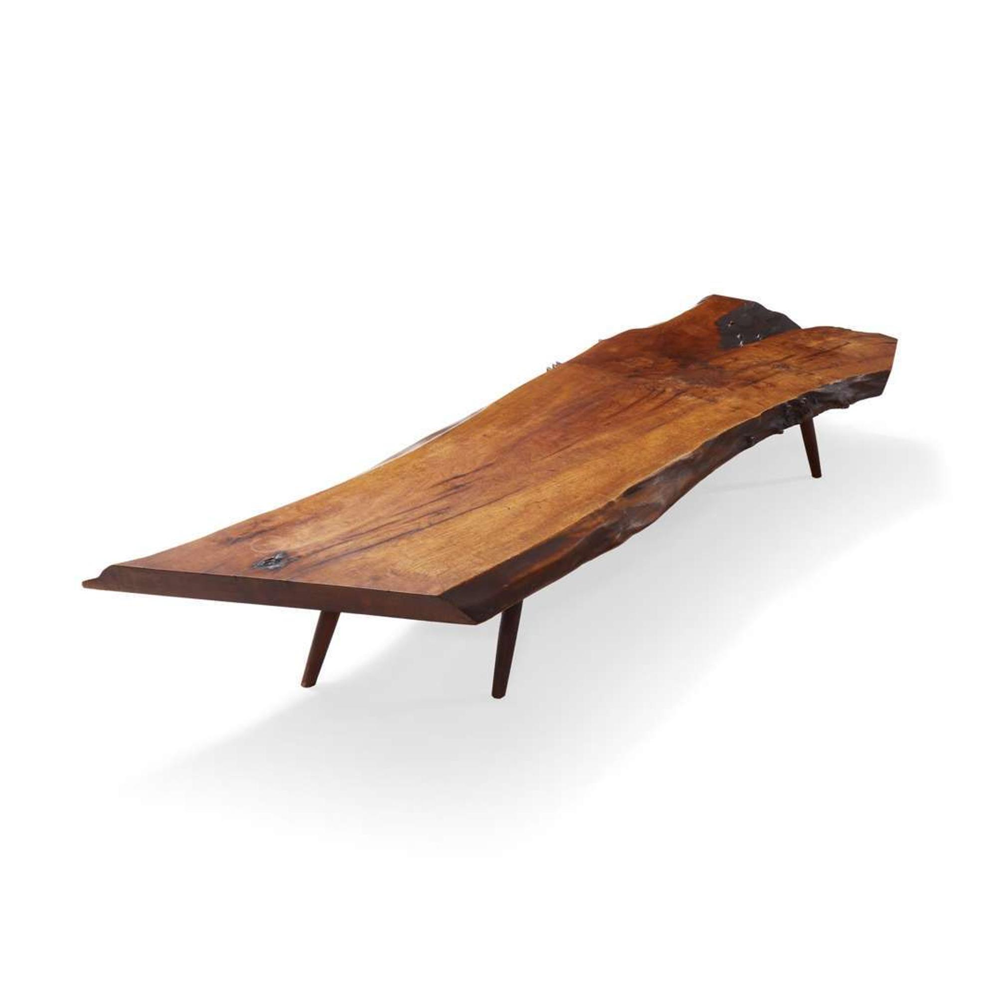 George Nakashima (American, 1905-1990) Early "Plank" Coffee Table, New Hope, Pennsylvania, 1956