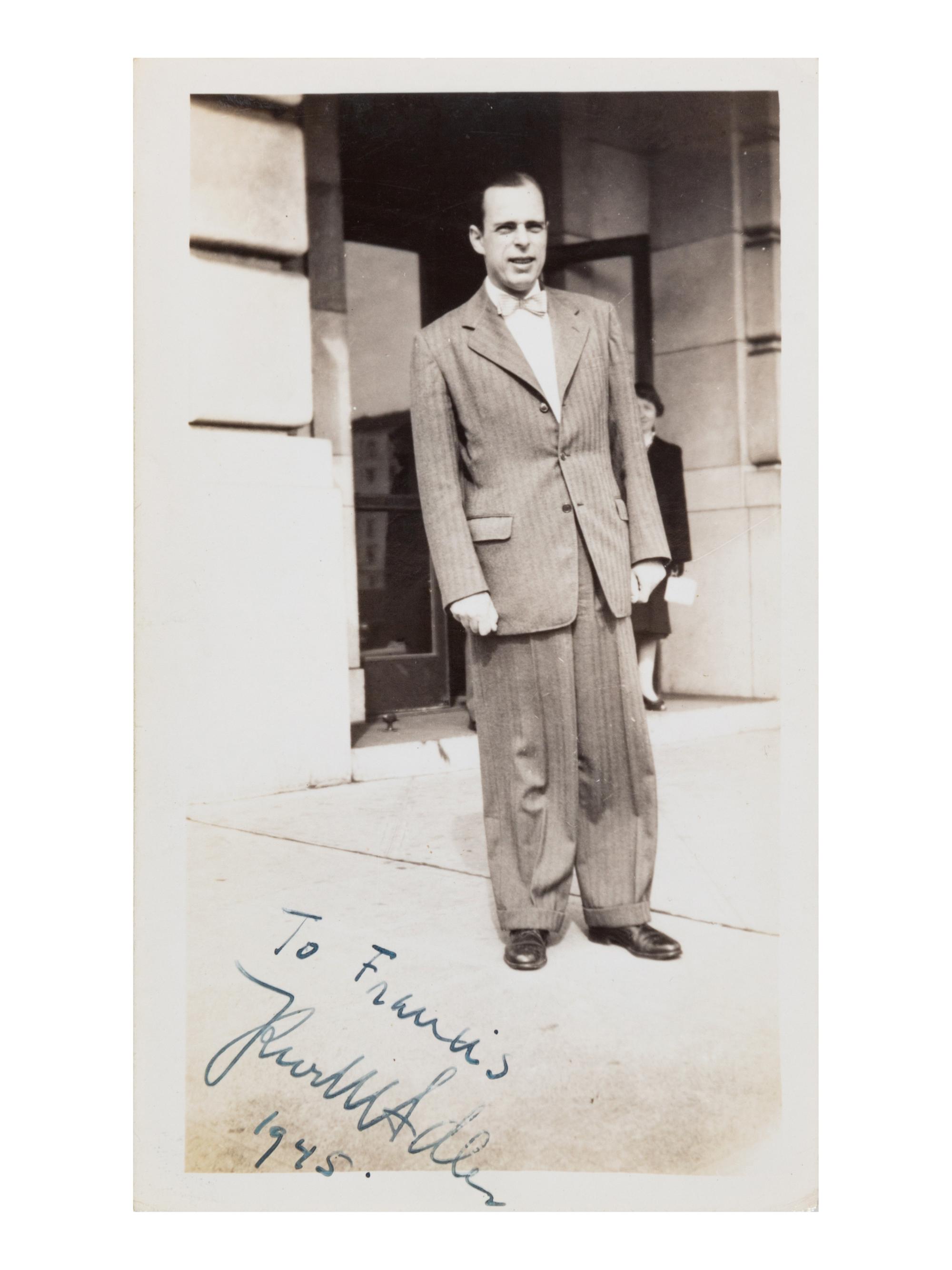 [19TH AND 20TH-CENTURY COMPOSERS AND CONDUCTORS]. A group of 6 photographs, photographic prints, or cartes de visite of opera conductors and composers from the 19th and 20th century, most signed, comprising images of: