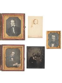[EARLY PHOTO] 13 daguerreotypes, tintypes, and ambrotype of varying subjects incl. work by Keely.