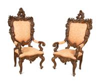 An Italian Rococo Style Three-Piece Seating Suite