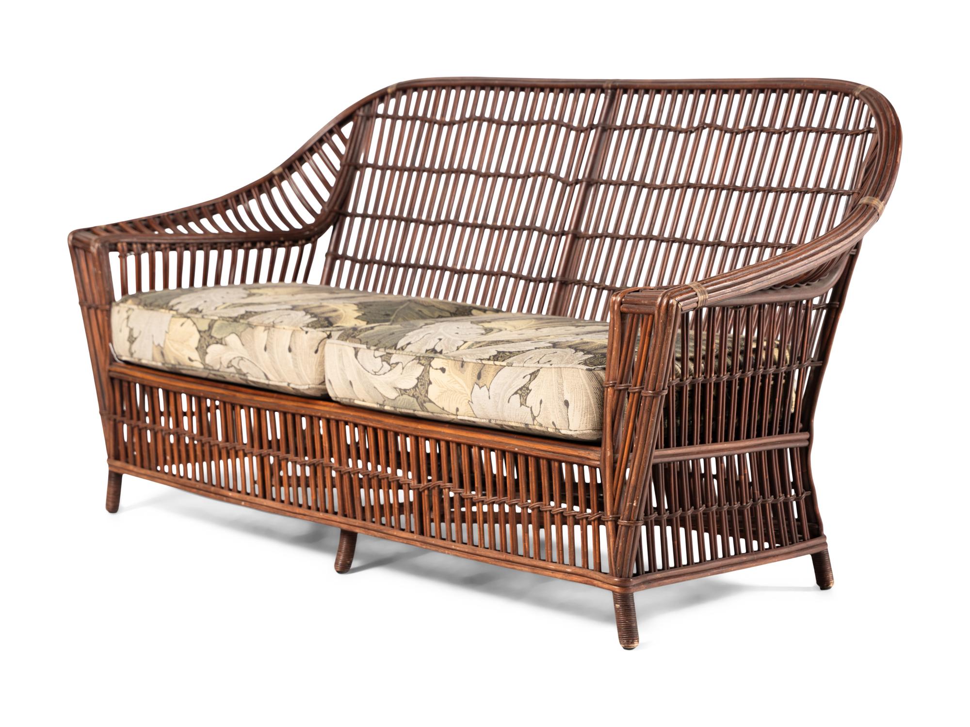 A Rattan Settee