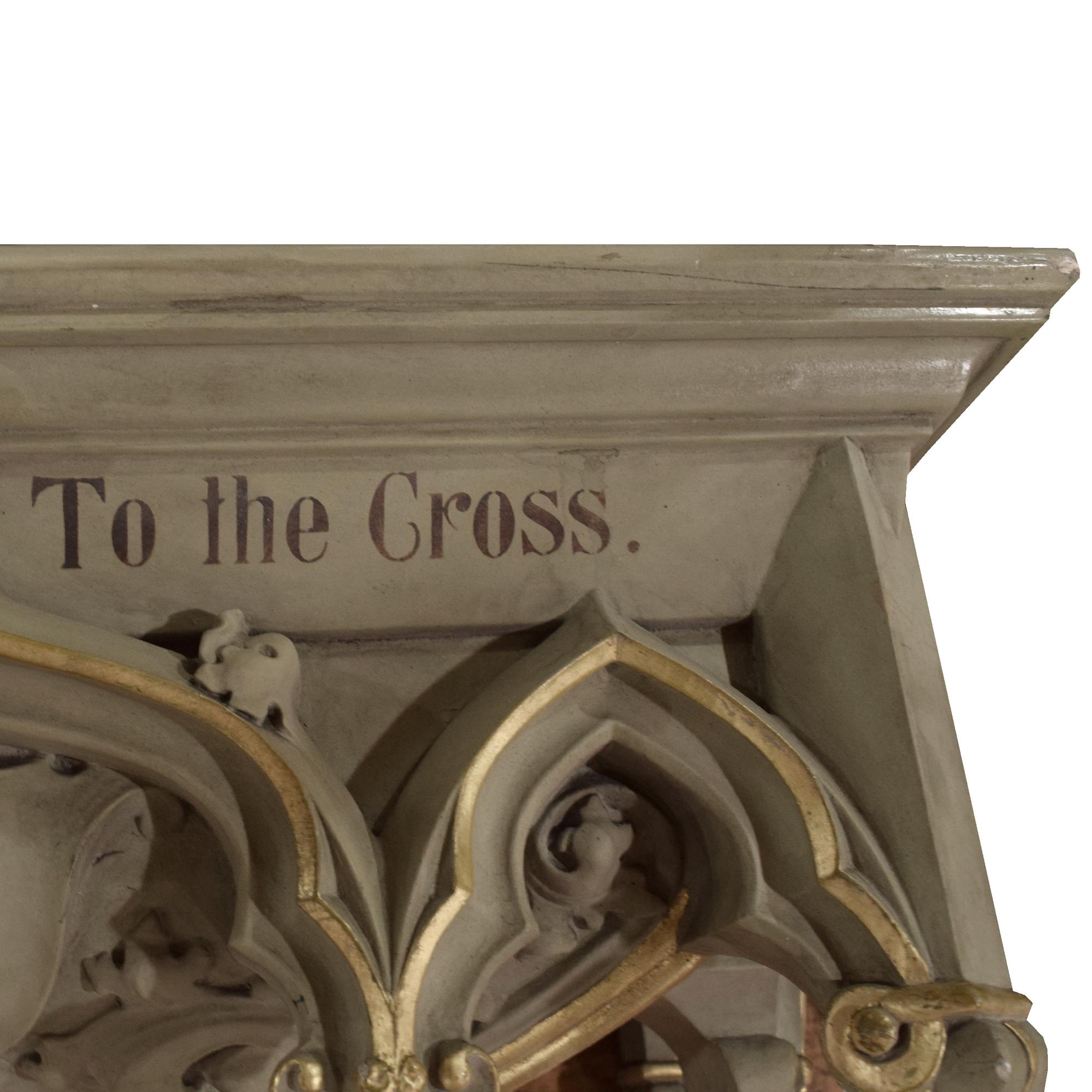 A Painted Cast Composition Bracket 31.5" W x 15" D x 21" H — United States, 20th Century