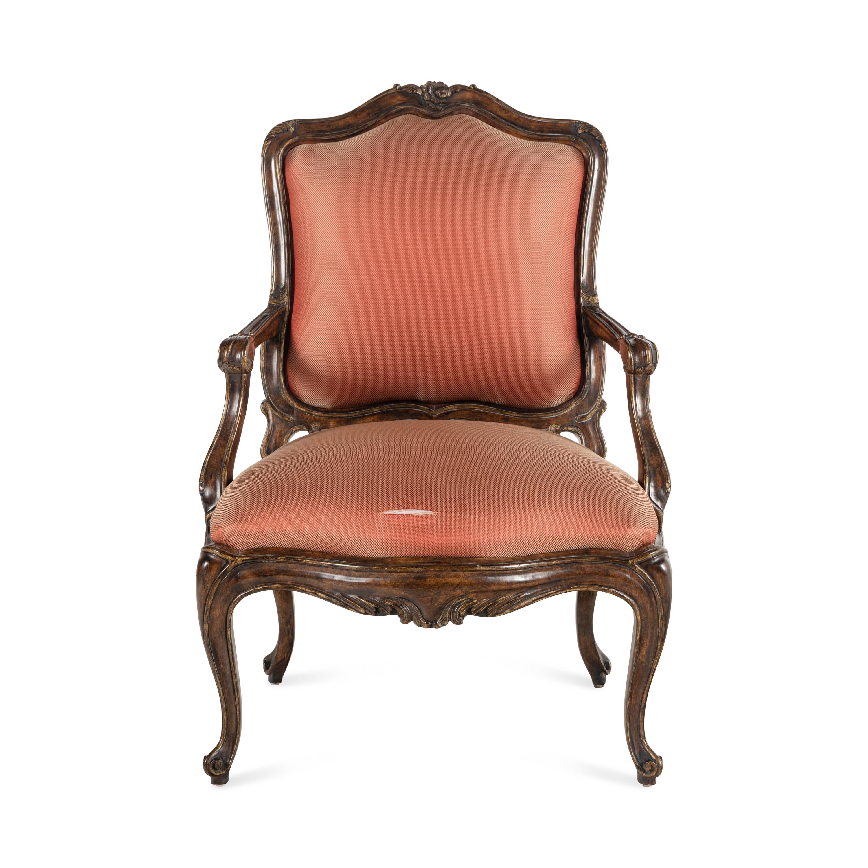 A Michael Taylor Louis XV Style Armchair
