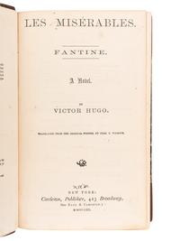 HUGO, Victor (1802-1885). Les Misérables. New York: Carleton, 1862.