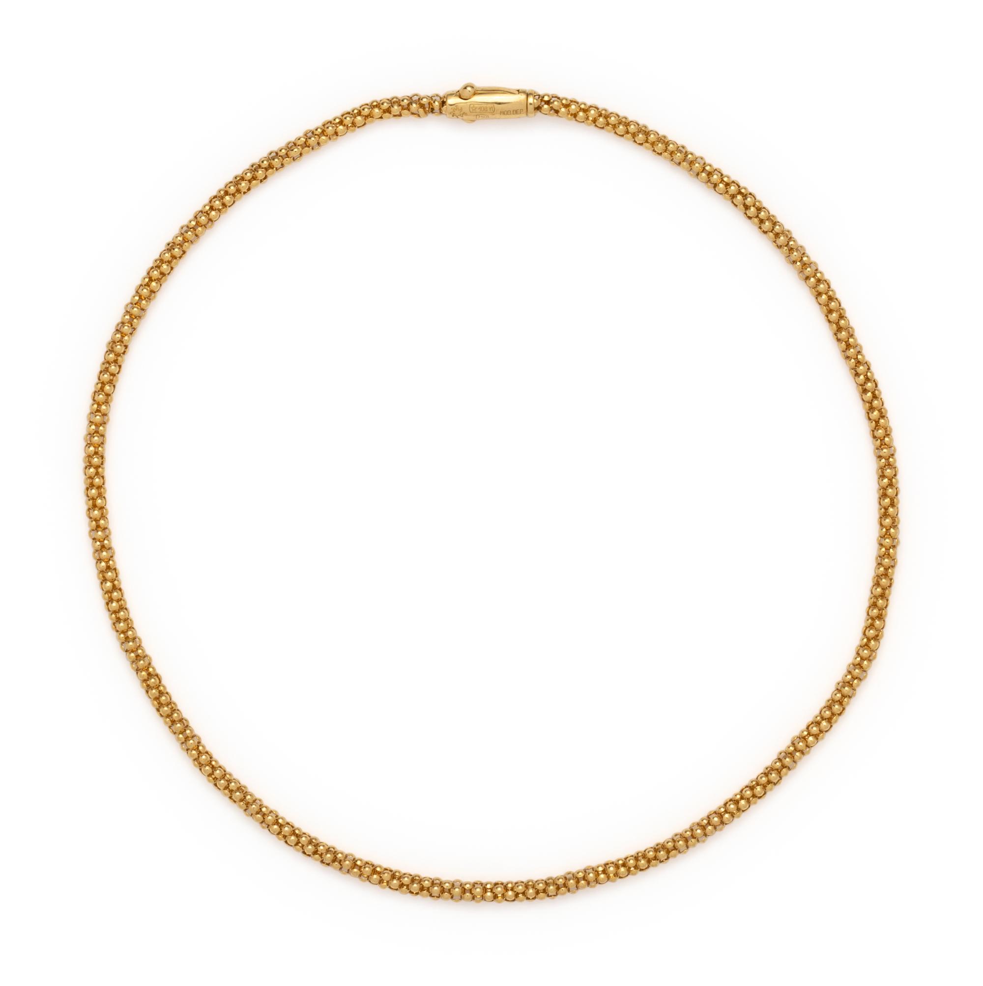 CHIMENTO, YELLOW GOLD NECKLACE