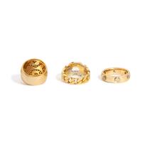 COLLECTION OF YELLOW GOLD AND DIAMOND RINGS