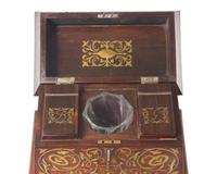 A Regency Brass-Inlaid Rosewood Tea Caddy