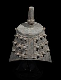 A Set of Nine Chinese Pottery Models of Bells