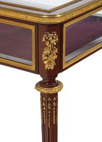 A Louis XVI Style Gilt Bronze Mounted Vitrine Table