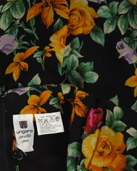 Four Emanuel Ungaro Floral Print Dresses, 1980s