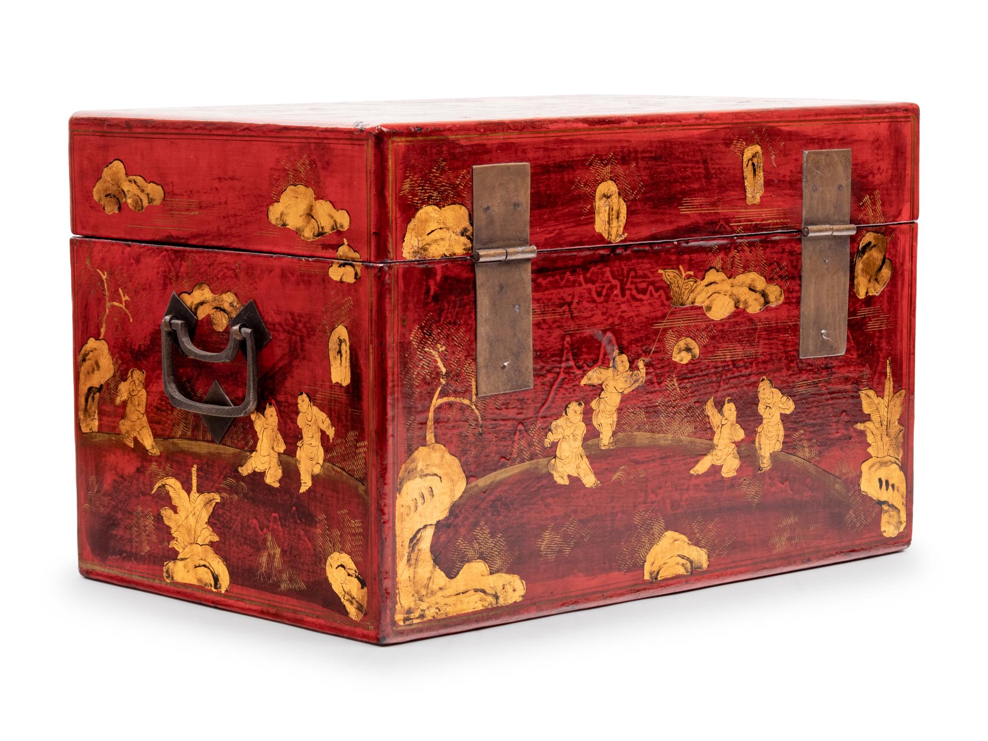 A Chinese Export Lacquer Chest