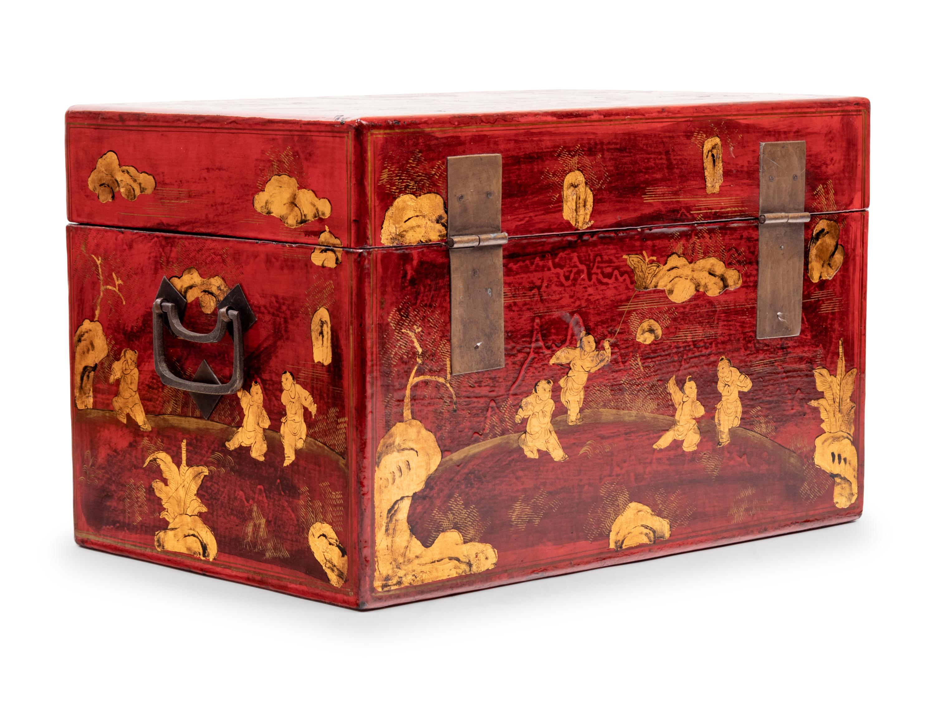 A Chinese Export Lacquer Chest
